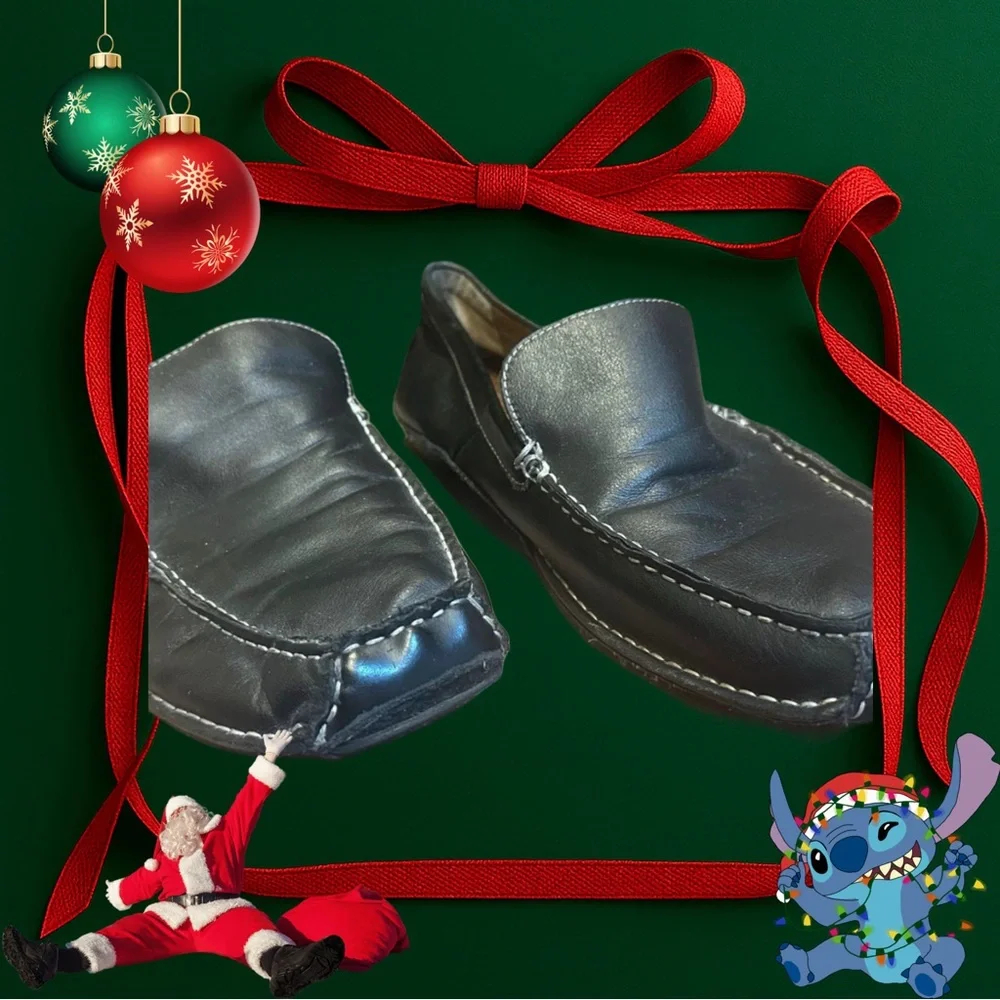 Like New Men's Black Leather Loafers size 11.5 - 12 - Picture 9 of 9